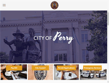 Tablet Screenshot of cityofperryok.com